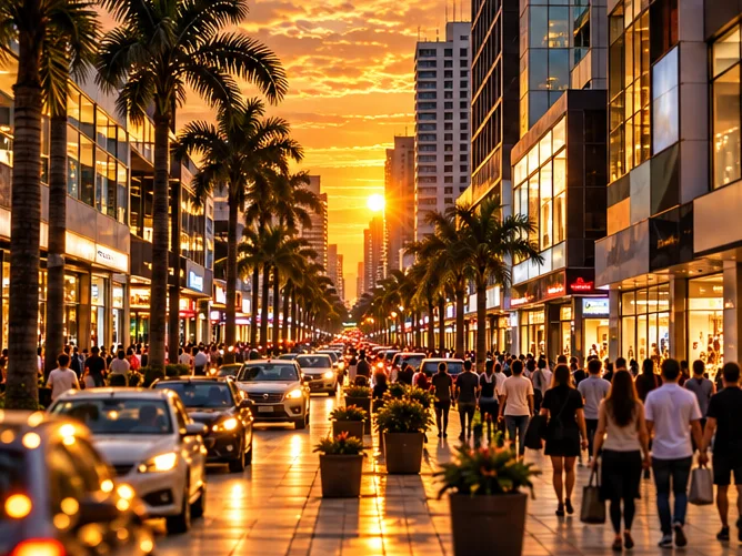 Avenida de compras de Ciudad del Este